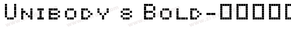Unibody 8 Bold字体转换